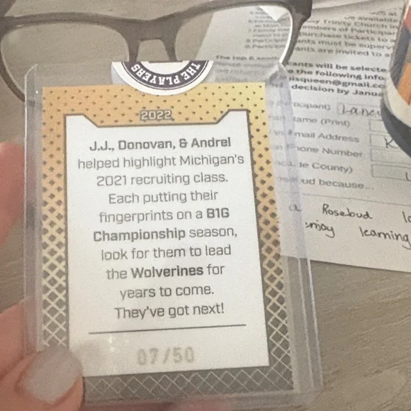 Autographed Michigan Football Trading Card - Picture 2 of 3